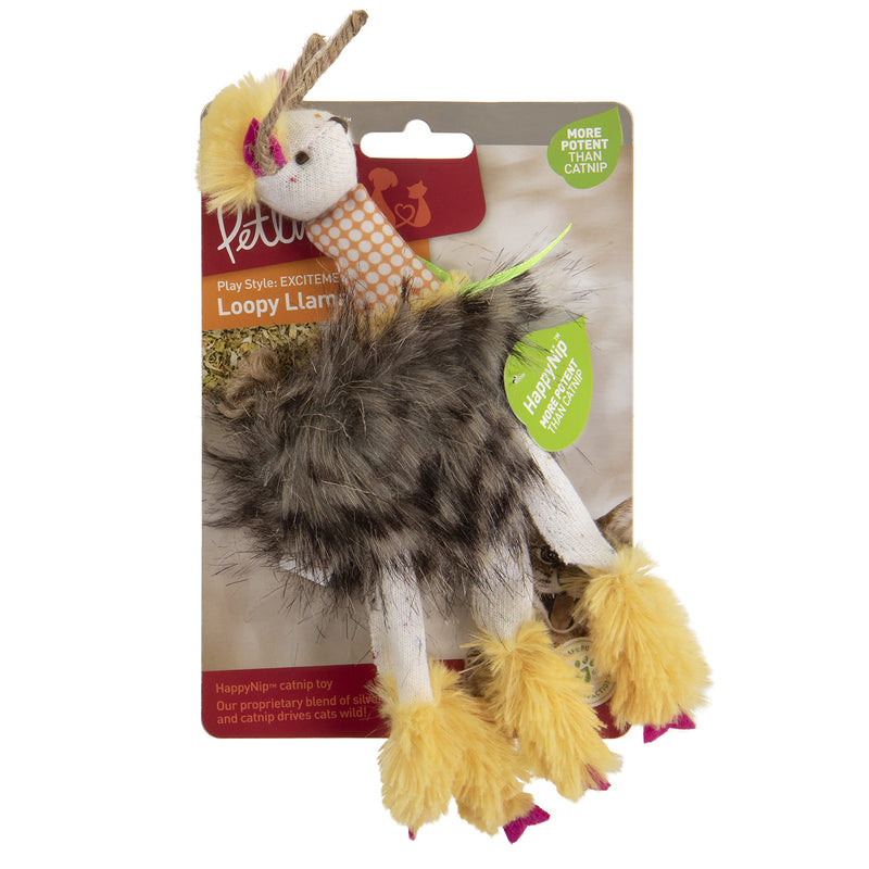 Petlinks Catnip & Silvervine Toy Set of 1 Loopy Llama - BeesActive Australia