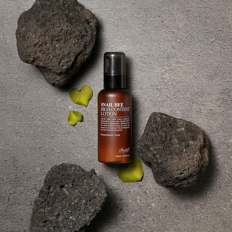 BENTON Snail Bee High Content Lotion 120ml (4.05 fl. oz.) - Contains Snail Secretion Filtrate & Bee Venom, Repair Damaged Skin, Reduces Acne Scars for Oily Skin, Firming Skin, Skin Smooth - BeesActive Australia