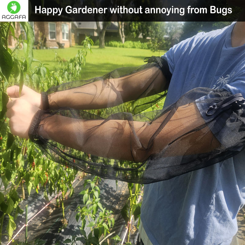 AGGAFA Mosquito Net Arm Sleeves, Protect your arms from Mosquitos, Bugs, Gnats, Flies, and No-see-ums when Outdoor Activities Large - BeesActive Australia