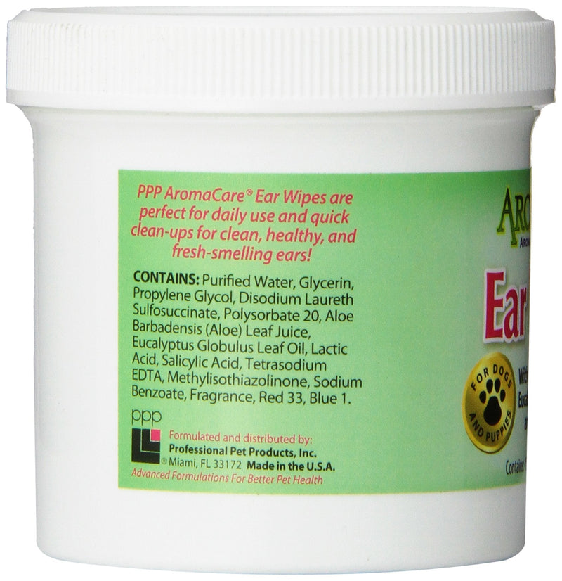 PPP Pet Aroma Care 100 Count Ear Wipes - BeesActive Australia