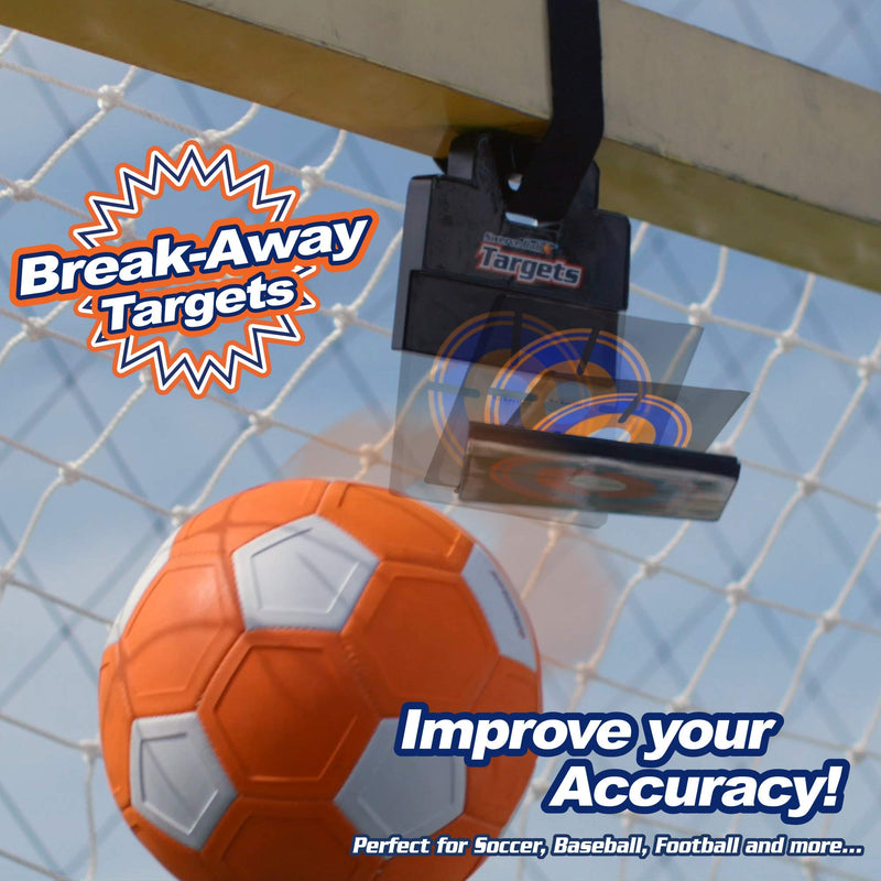 Kickerball Breakaway Targets - Magnetic Breakaway Accuracy Targets, for Soccer, Baseball, Football, Hockey, and Other Sports, Easy Attachment, Hooks onto Any Goalpost - BeesActive Australia