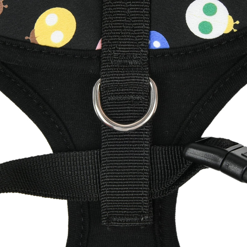 Puppia Spring and Summer Design Dog Harness Over-The-Head No Pull No Choke Walking Training Adjustable for Small & Medium Dog BLACK_LADYBEETLE - BeesActive Australia
