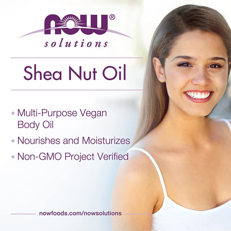 NOW Solutions, Shea Nut Oil, Multi-Purpose Intense Moisturizing Oil for Skin, Scalp and Hair, 16-Ounce Standard Packaging - BeesActive Australia