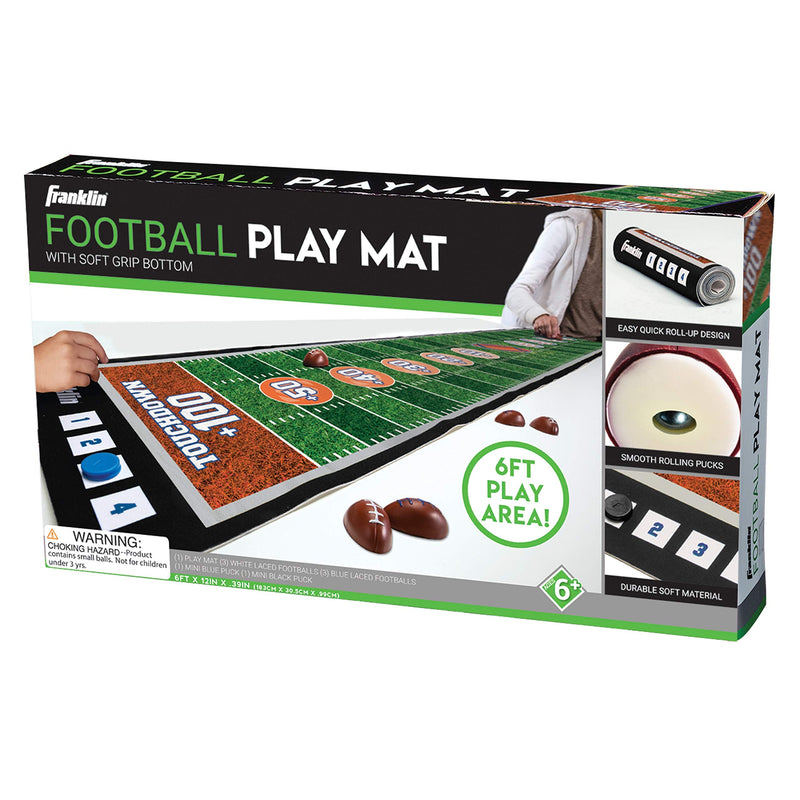 Franklin Sports Shuffleboard Table Game Mats – Tabletop Shuffleboard Mats and Pushers – Indoor Shuffleboard Games Football - BeesActive Australia