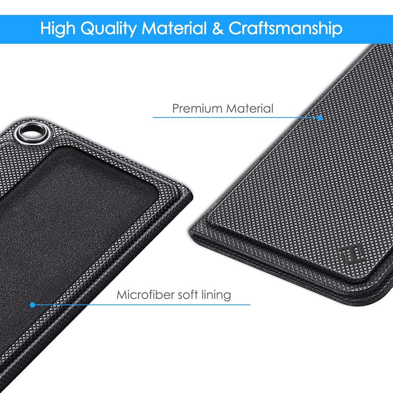 Fintie Protective Case for Alivecor Kardia Mobile, Premium PU Leather Carrying Cover with Magnetic Closure and Key Holder for KardiaMobile EKG Heart Monitor, [Not Fit KardiaMobile 6L], Black - BeesActive Australia