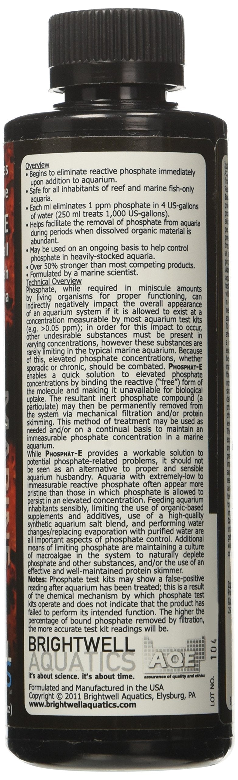 Brightwell Aquatics Phosphat-E - Phosphate Remover for Marine Fish and Reef Aquarium 250-ML - BeesActive Australia