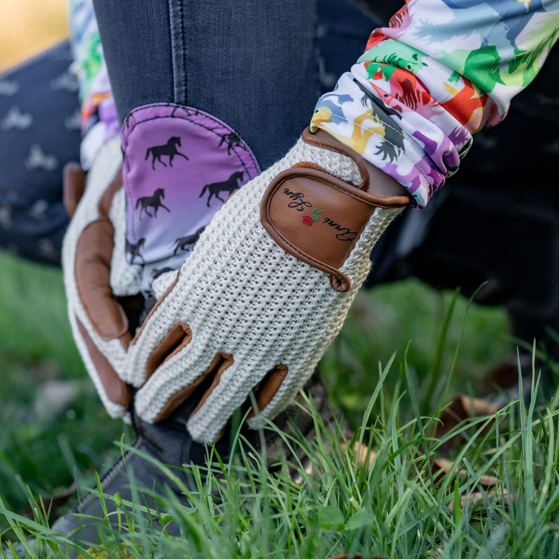 Anni Lyn Sportswear Women's Cavalier Crochet Glove Medium - BeesActive Australia