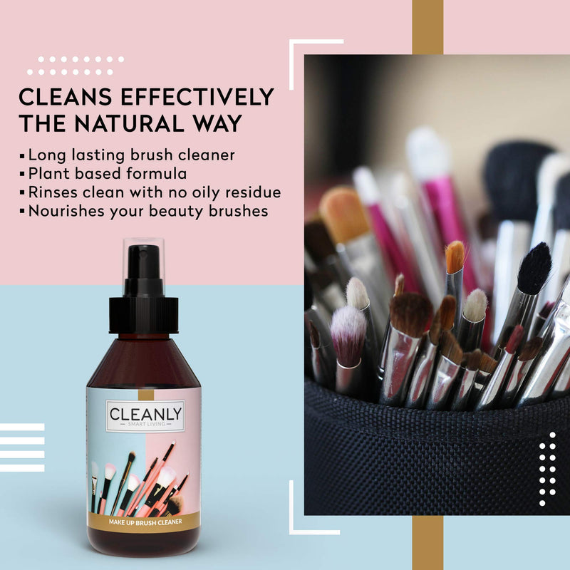 Brush cleaner Cleanly Makeup brush cleaner | Professional make up kit | Disinfectant spray tea tree oil 250ml | Alternative to silicone makeup sponge - BeesActive Australia