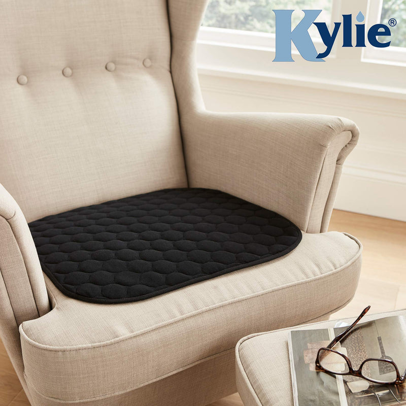 Kylie Chair Pads | Black | 1 Litre | 50 x 50cm | Washable Incontinence Chair Pads | Premium Quality & Comfort - BeesActive Australia