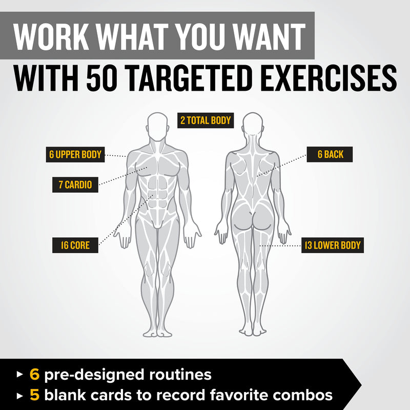 NewMe Fitness Dumbbell Workout Cards, Instructional Fitness Deck for Women & Men, Beginner Fitness Guide to Training Exercises at Home or Gym (Dumbbell, Vol 1) Dumbbell (Vol 1) - BeesActive Australia
