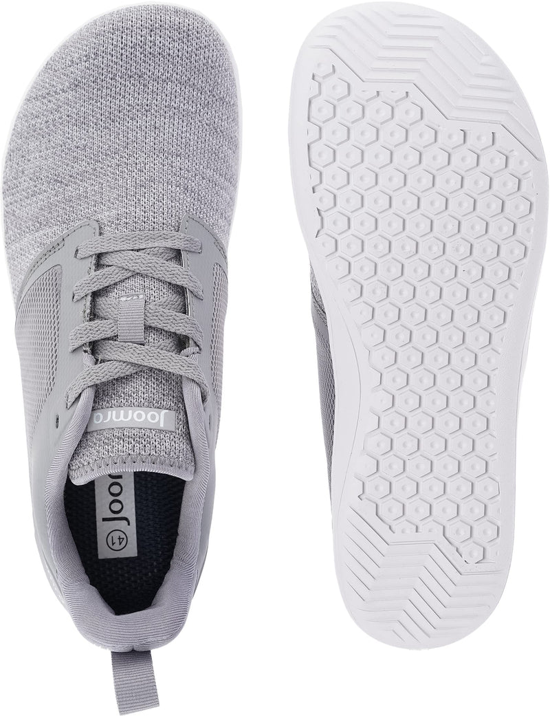 Joomra Men's Minimalist Barefoot Shoes Zero Drop Sneakers | Wide Toe Box 12.5 Wide W83 | Grey - BeesActive Australia