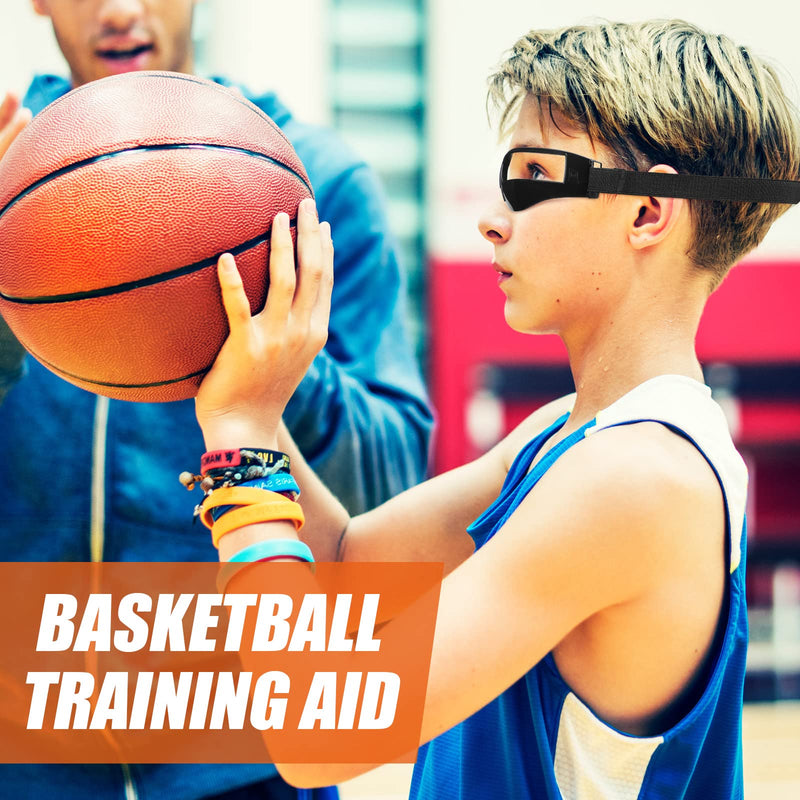 3 Pack Sports Dribble Specs Basketball Black Goggles Dribbling Aids Adjustable Dribbling Glasses Basketball Training Equipment for Youth Kids Teenagers Adult Player - BeesActive Australia