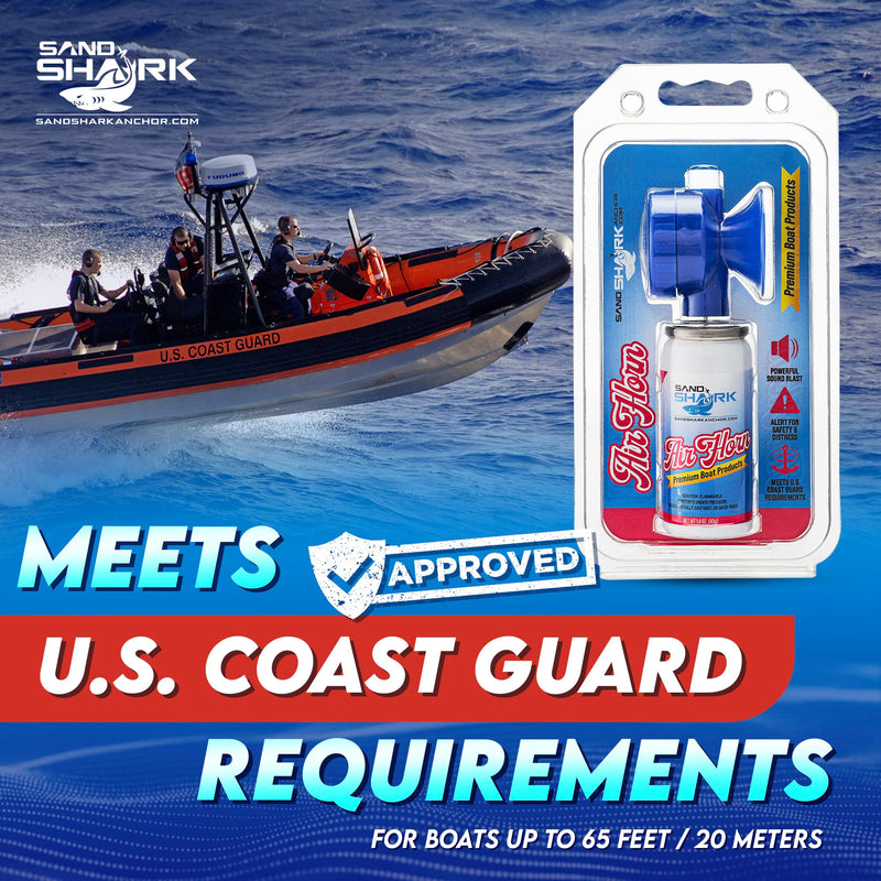 SandShark Premium Boating Air Horn Handheld Canister, Compressed & Very Loud, Coast Guard Approved, Emergency Use for Marine & Watercraft Safety, Great for Sports, Parties, Camping, Outdoors, 1.4oz - BeesActive Australia