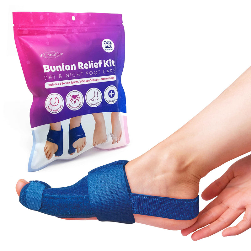 JFA Medical Bunion Corrector, Bunion Splint Toe Separators, Pain Relief & Protection, Adjustable Size, Day, Night Support - BeesActive Australia