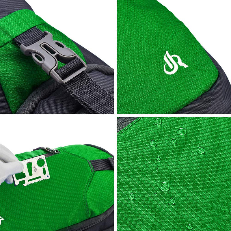[AUSTRALIA] - Y&R Direct Sling Backpack Sling Bag Travel Hiking Gifts for Kids Men Women Grass Green 