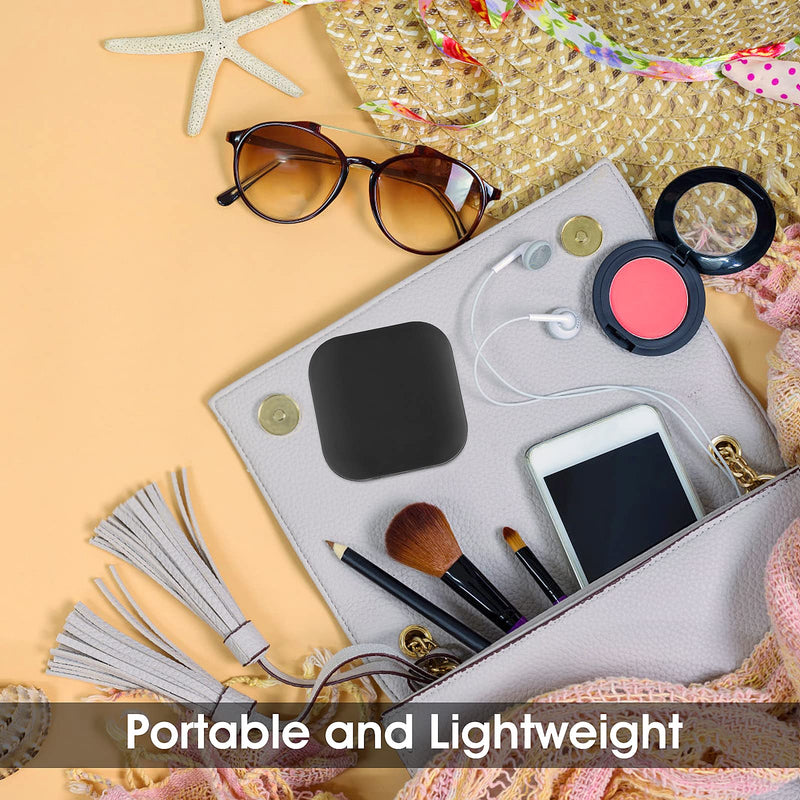 Sibba Contact Lens Cases with Mirror, Contact Lens Holder Mini Box Container, Portable Contact Lens Soaking Case with L and R Caps for Travel Black - BeesActive Australia