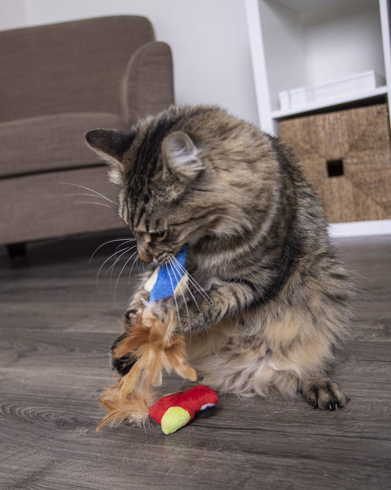 Petlinks Electronic Sound Cat Toys for Cats & Kittens, Stimulating & Satisfies Instincts, Battery Powered - Multiple Styles Set of 1 Parrot Tweet (Randomly Selected Color) - BeesActive Australia