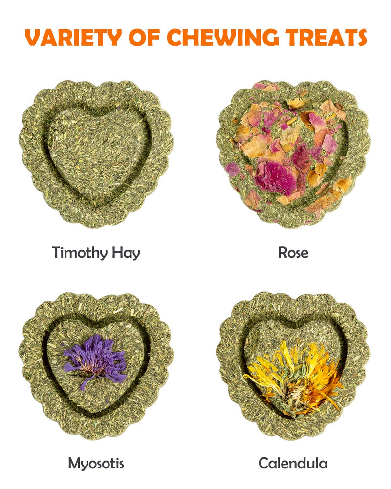 Sofier Timothy Hay Treats Rabbit Toys Bunny Toys Guinea Pig Toys Natural Chews for Teeth Handmade Rabbit Chews and Treats Chinchilla Rat Hamster Gerbil 1 Count (Pack of 12) - BeesActive Australia