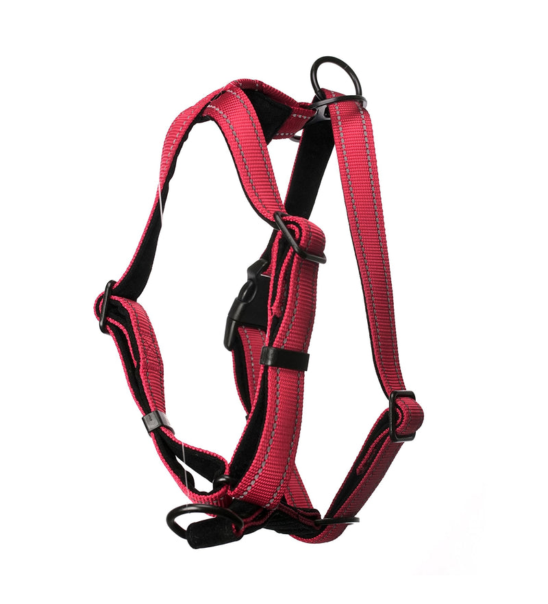 Dog Harness - Non-Pull No-Choke Humane Adjustable Reflective Dog Training Harness, Non Pulling Pet Harness, Easy Step-in Adjustable Harness for Control Small Black - BeesActive Australia