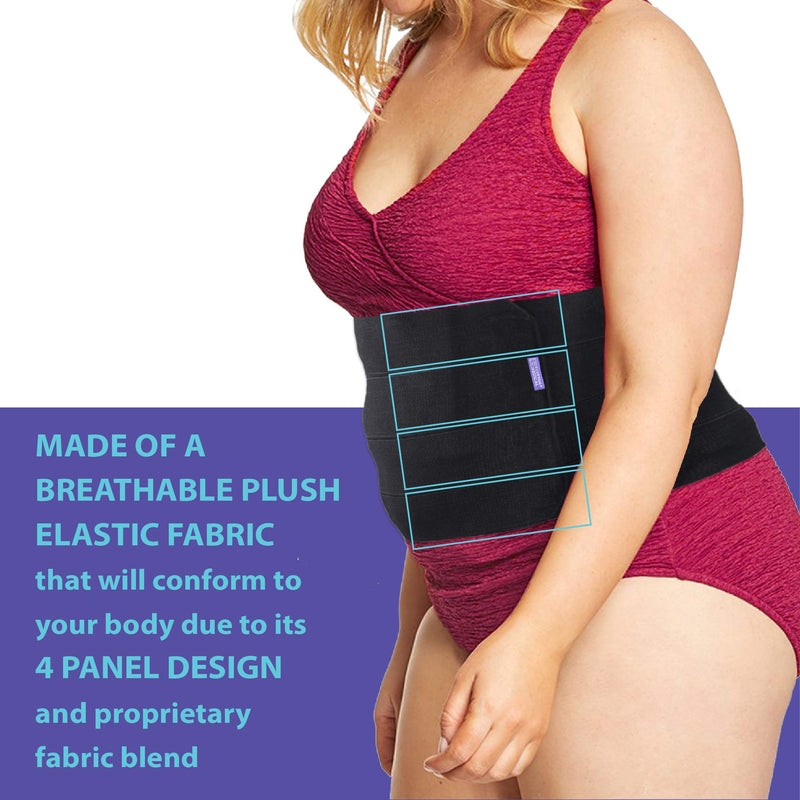 Everyday Medical Plus Size Post Surgery Abdominal Binder I Bariatric Stomach Wrap I Hernia Support for Women and Men I Obesity Girdle great for Liposuction, Postpartum, C-section, Hernia-Size Wide 2XL 2XL (38 - 62 IN) - BeesActive Australia