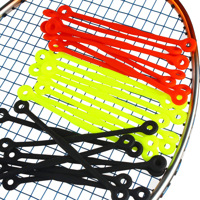 [AUSTRALIA] - Andux Tennis Racket Vibration Dampeners Squash Racket Shock Absorber Silicone Tennis String Shock Damping Pack of 8 BZQ-05 Black 