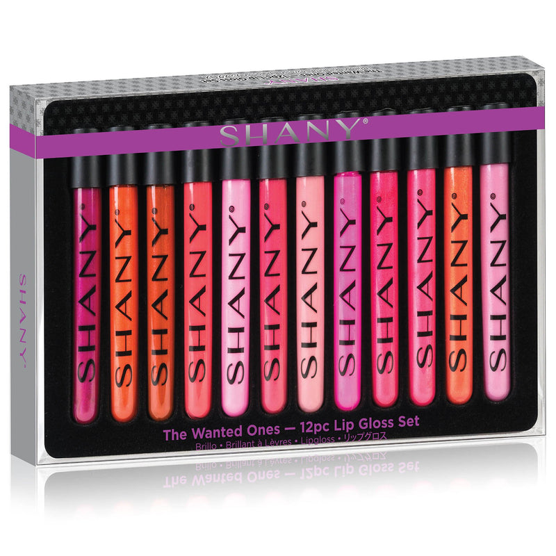 SHANY The Wanted Ones - 12 Piece Lip Gloss Set with Aloe Vera and Vitamin E - BeesActive Australia