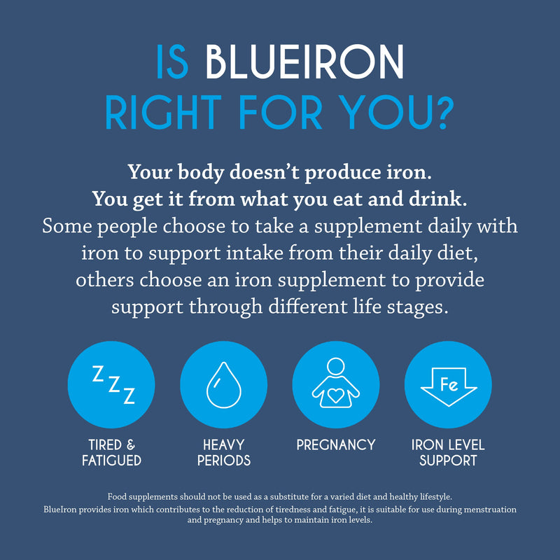 Blueiron Liquid Iron Supplement with Nordic Blueberries + Vitamin C, Vitamin B12, Folic Acid, Biotin and Zinc | 250ml | Suitable for Vegans | Easily Absorbed and Gentle On The Stomach - BeesActive Australia
