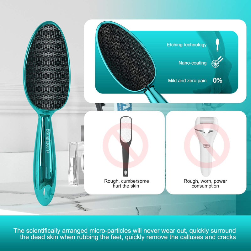 FURENYANGG Foot File Callus Remover,Glass Foot Filer for Dead Skin,Original Design Innovative 3D Curved Nano Glass,Professional Foot Care Pedicure Tools,Home Salon Quality,Wet and Dry Feet - BeesActive Australia