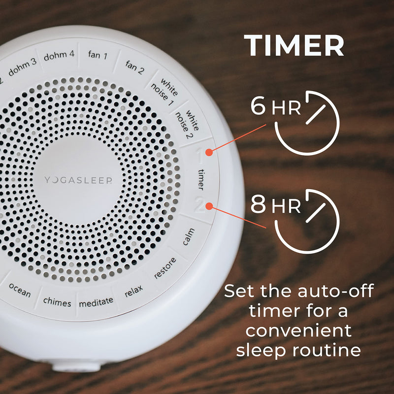 Marpac Yogasleep Whish White Noise Sound Machine 16 Natural Nature & Soothing Sounds with Volume Control, 1.3 kg, White - BeesActive Australia