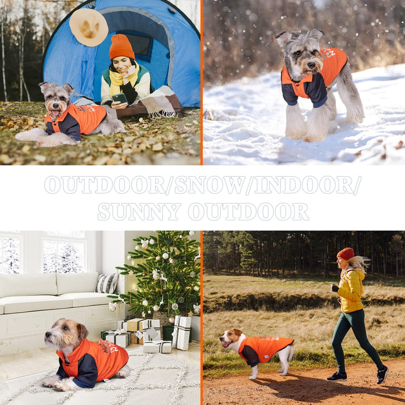 Dog Coat, Nobleza Thick Warm Fleece Waterproof & Windproof Dog Winter Jacket with Leash Hole, Logo Print Fashion Personality Outdoor Dog Cold Weather Coats for Cold, Wet, Windy and Snowy Weather Usage X-Large - BeesActive Australia