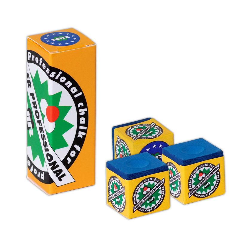 3 pcs of Longoni NIR Super Professional Pool Cue Billiard Chalk Available in Green and Blue Color - BeesActive Australia