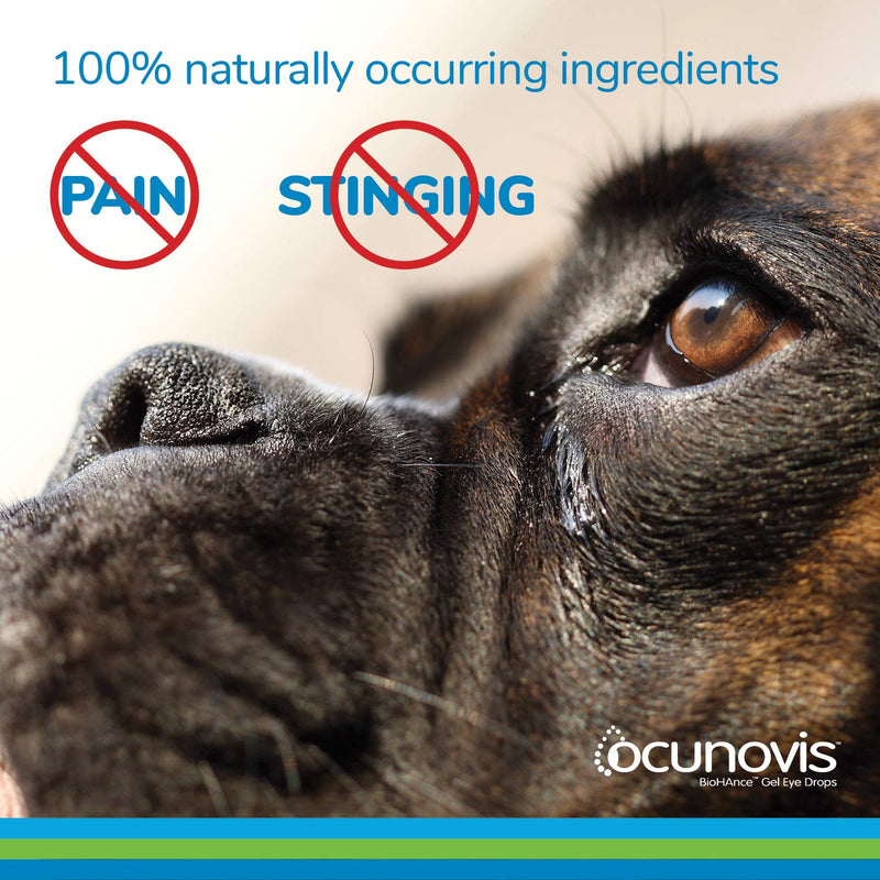 Ocunovis BioHAnce Gel Eye Lube Drops for Dogs and Cats (Pack of 3) - BeesActive Australia