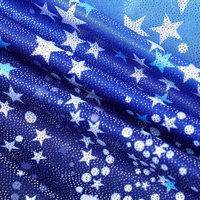 Gymnastics Leotards for Toddler Girls Long Sleeve Mermaid Sparkly Ballet Dance One Piece Outfit Long Sleeve-star Blue 120 5-6Y - BeesActive Australia