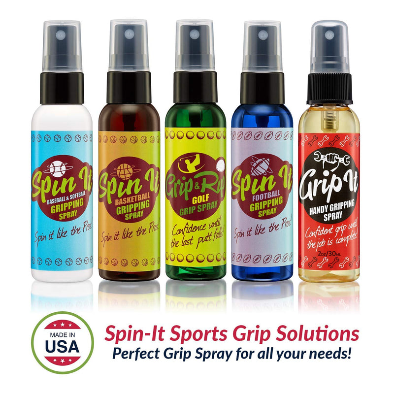 Spin-iT Basketball Hand Grip Spray | Better Grip for Indoor Basketball & Outdoor Basketball | Compliment to all your Basketball Accessories | Essential in Basketball Training for Youth Basketball 2 oz - BeesActive Australia