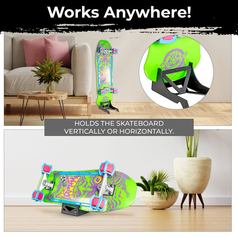 SKATERTRAINER Origami Skateboard Stand- A Skate Board Holder by Skater Trainers - Store and Display - Keep Boards Off The Wall - A Great Rack Display for That Made in The USA - Parents Love These - BeesActive Australia