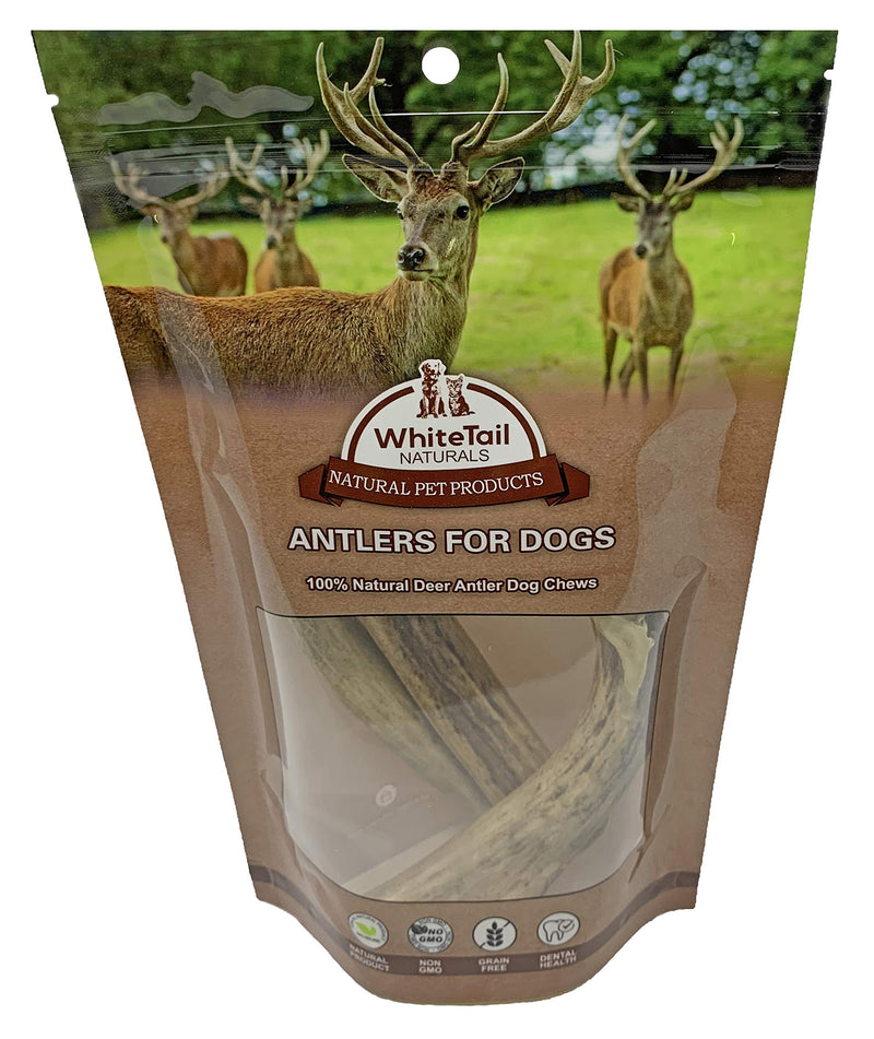 WhiteTail Naturals | 3 Pack | Deer Antler Dog Chews | All Natural Antlers for Dogs Medium (Pack of 3) - BeesActive Australia