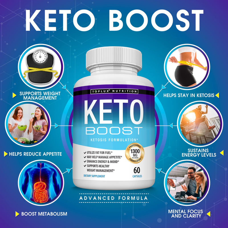 Keto Boost Diet Pills Ketosis Supplement - Natural Exogenous Keto Formula Support Energy & Focus, Advanced Ketones for Ketogenic Diet, for Men Women Two - BeesActive Australia