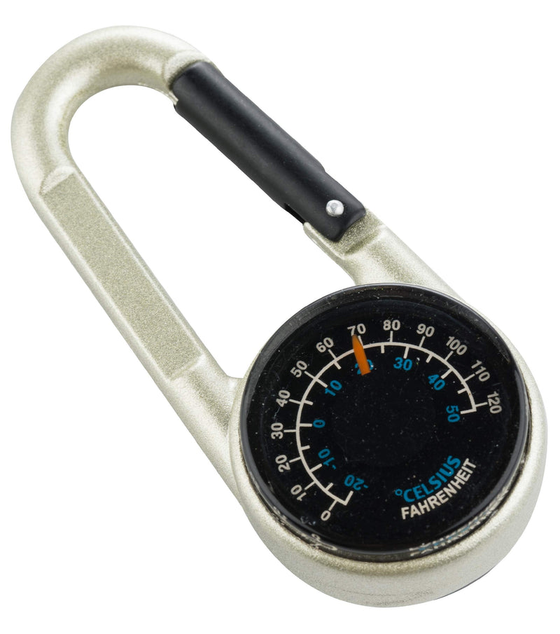 AceCamp Carabiner Compass and Thermometer, Small Pocket-Sized Waterproof Gear, Mini Clip for Camping, Survival Tool, Emergency Kit, Hiking, Backpacking - BeesActive Australia