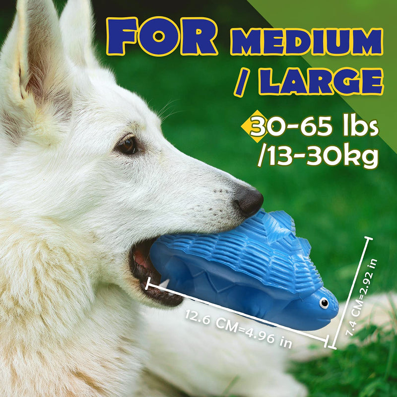 Dog Toys for Aggressive Chewers, Heavy Duty Tough Dog Toy for Large Dogs, Indestructible Squeaky Dog Toys Blue - BeesActive Australia