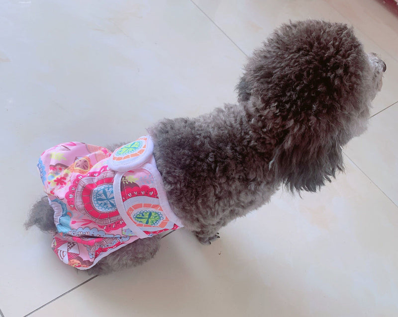 Cilkus Washable Dog Diapers Female for Small Dogs(3 Pack) of Durable Doggie Diapers, Premium Female Dog Diapers L (19"-27")Waist - BeesActive Australia