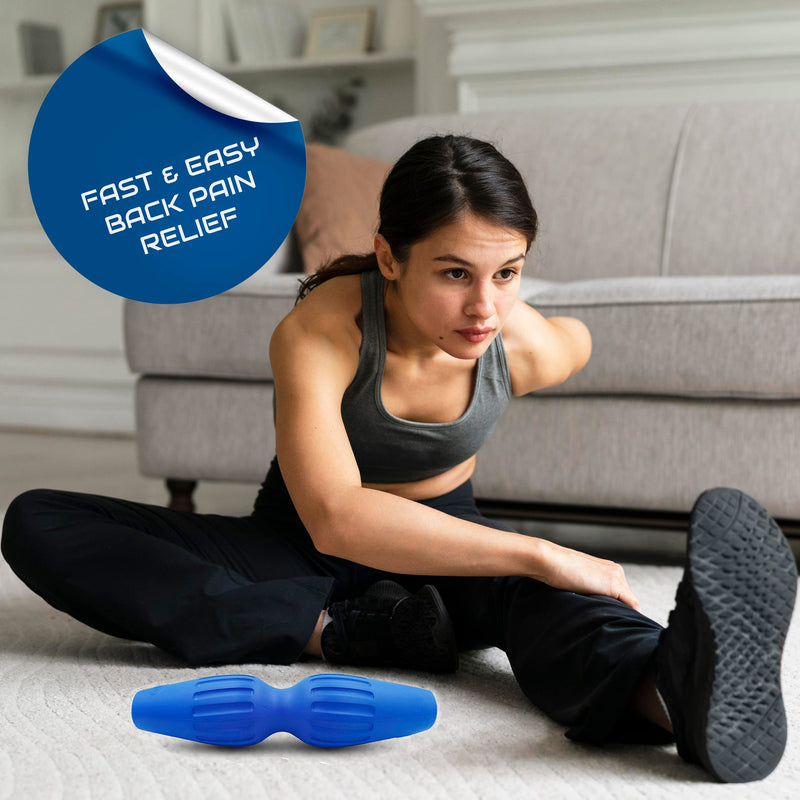 Ultra Back Roller, Small Roller Digs Deeper into Back Muscles Than Larger Rollers, Better Than Foam Rollers or Wheels, Trigger Point Massager, Real Back Pain Relief, Easy No Balancing, Back Stretcher - BeesActive Australia