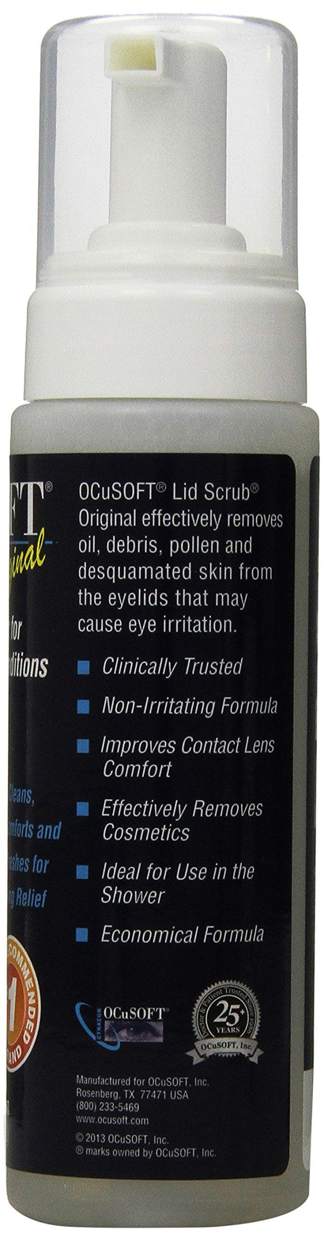 Ocusoft Lid Scrub Foaming Eyelid Cleanser, 7.25 Fluid Ounce Others - BeesActive Australia