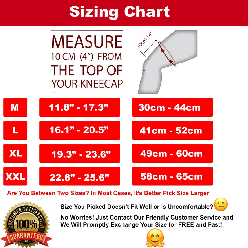 Hinged Knee Brace Support with Strap & Side Patella Stabilizers for Protection & Pain Relief for Arthritis, Meniscus Tear, ACL, MCL - Sports Compression Wrap for Running & Recovery - Men & Women L - BeesActive Australia