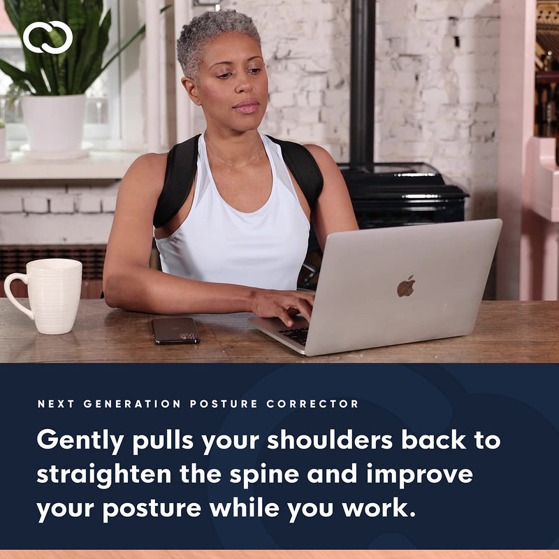Copper Compression Posture Corrector for Men and Women - Copper Infused Upper Back Spine, Neck, Shoulder & Clavicle Orthopedic Brace - Adjustable & Breathable for Bad Posture, Slumping, Pain Relief Large/X-Large (Pack of 1) - BeesActive Australia