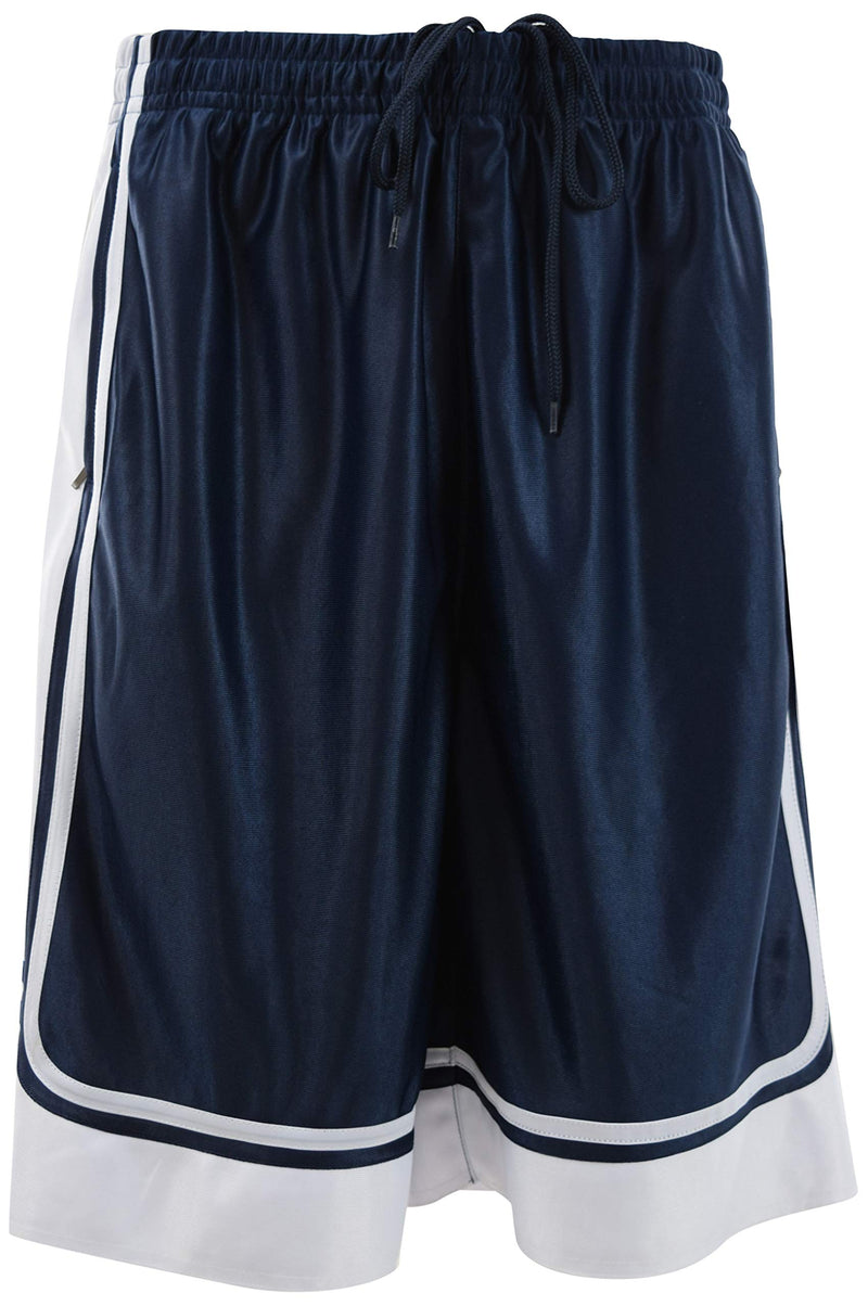 The JDP Co. Men's Athletic Gym Training Basketball Shorts Large 606-navy - BeesActive Australia