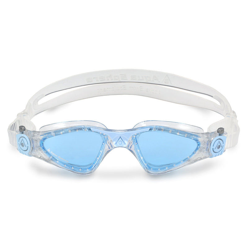 Aqua Sphere Kayenne Ladies Swimming Goggles - Made in Italy - UV Protection Anti Fog Swim Goggles for Women Blue Lens / Powder Blue - BeesActive Australia