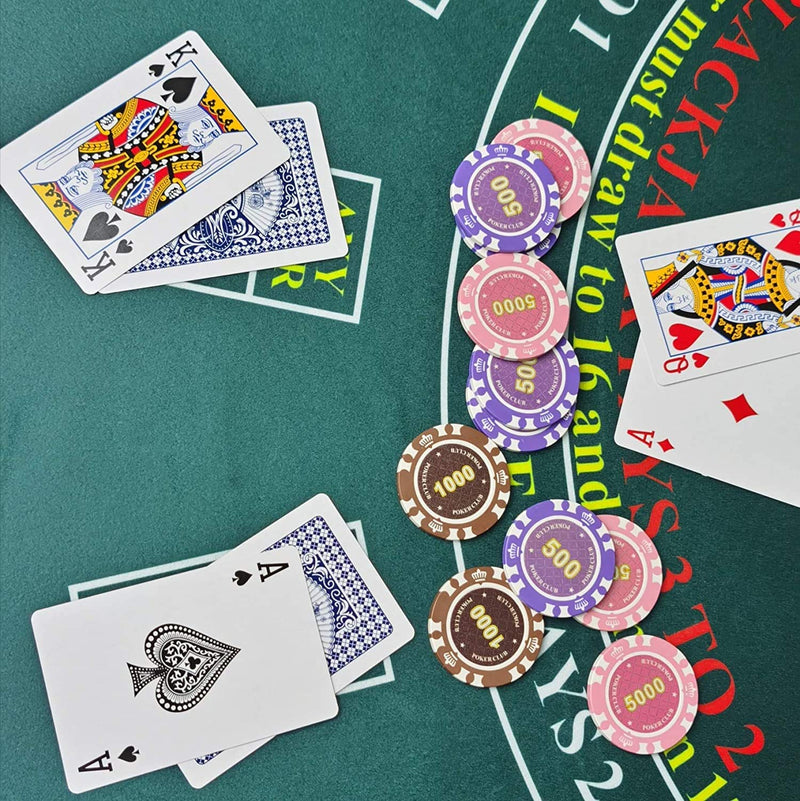 WALIKEN Texas Holdem/Blackjack, Roulette/Craps Green - BeesActive Australia
