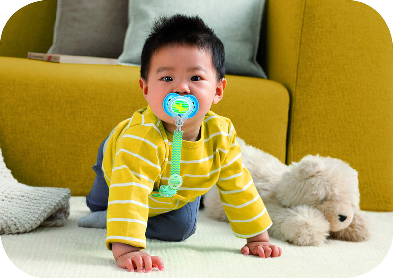 MAM Soother Clips, Pack of 2, Baby Soother Chain Fits All MAM Soothers, Newborn Essentials (Soothers Not Included) Blue - Clips - BeesActive Australia