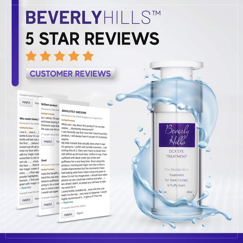 Beverly Hills DCX Eye Cream for Dark Circles, Puffy Eyes, Wrinkles and Crows Feet - BeesActive Australia