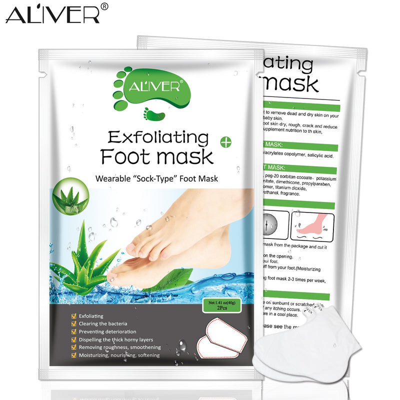 Foot Peel Mask 3 Pack， Exfoliator Peel Off Calluses Dead Skin Callus Remover，Baby Soft Smooth Touch Feet-Men Women (Aloe Vera) Aloe Vera - BeesActive Australia